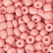 Glas rocailles kralen 6/0 (4mm) Peach pink